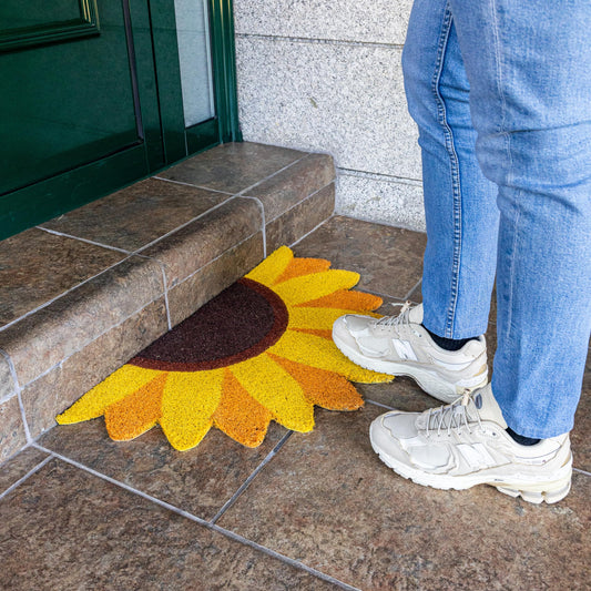 Felpudo girasol – Da la bienvenida con alegría