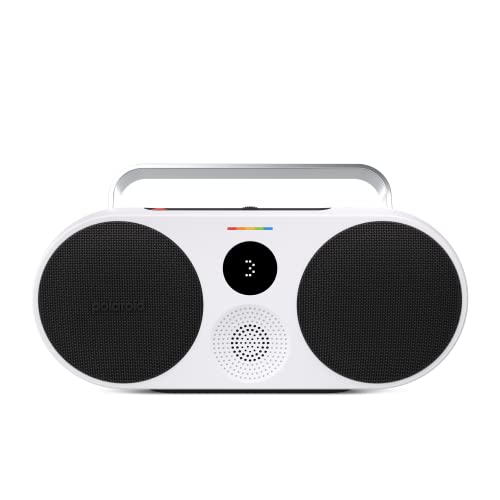 Polaroid P3 – Altavoz Bluetooth inalámbrico Retro-Futuristic Recargable con emparejamiento estéreo Dual - Negro