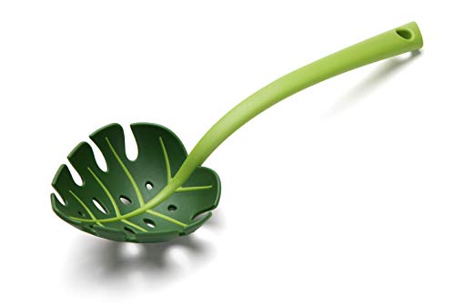 Jungle Spoon Espumadera OTOTO - Cuchara de cocina sin BPA, nylon resistente al calor para cocinar Cuchara espumadera antiadherentes Utensilio de cocina Cuchara diseñada para cocinar hornear mezclar