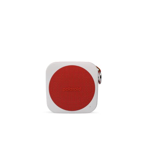 Polaroid P1 Music Player (Red) - Super Portable Wireless Bluetooth Speaker Rechargeable with IPX5 Waterproof and Dual Stereo Pairing