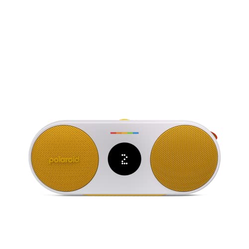 Polaroid P2 - Potente Altavoz inalámbrico Bluetooth Recargable con emparejamiento estéreo Dual - Amarillo