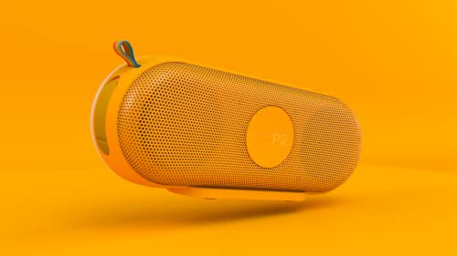 Polaroid P2 - Potente Altavoz inalámbrico Bluetooth Recargable con emparejamiento estéreo Dual - Amarillo