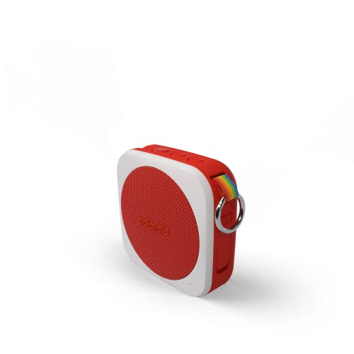 Polaroid P1 Music Player (Red) - Super Portable Wireless Bluetooth Speaker Rechargeable with IPX5 Waterproof and Dual Stereo Pairing