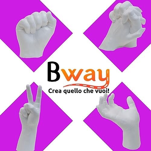 BWAY Molde para Manos Pareja - Alginato para Moldes - Kit Escultura Ma –  Rguay