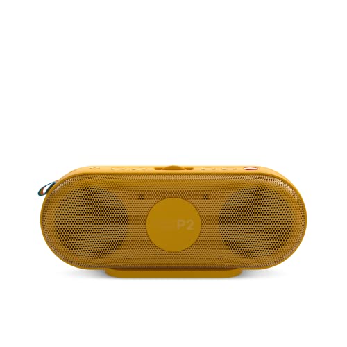 Polaroid P2 - Potente Altavoz inalámbrico Bluetooth Recargable con emparejamiento estéreo Dual - Amarillo