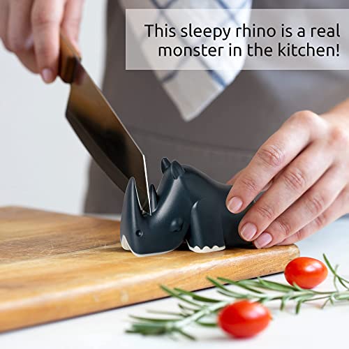 OTOTO Blade Knife Sharpener - Keep Knife Sharper with the Best Knife Sharpener - Fun Kitchen Gadgets BPA-free & Dishwasher-Safe Kitchen Knife Sharpener - Dimensions: 3.62 x 1.69 x 2.09 inches