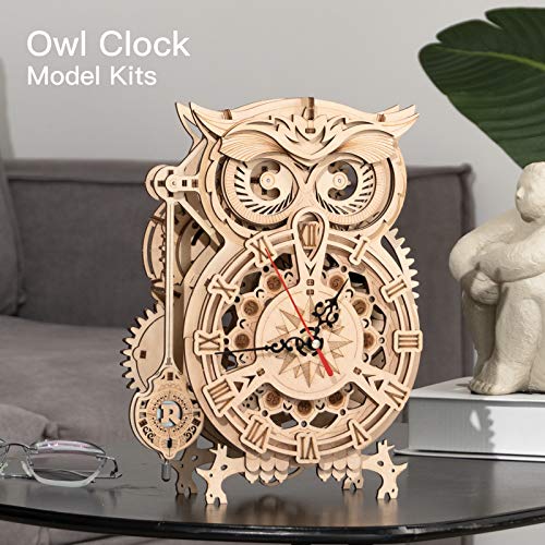 ROKR Owl Clock Puzzle 3D Maqueta Madera | Maquetas para Montar | Maquetas para Construir Adultos