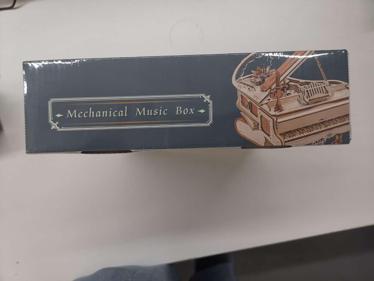 ROBOTIME Puzzle 3D de Madera, Caja de Música Mágica con Piano, Kits de Maqueta Madera para Adultos, Construcción de Modelos de Engranajes