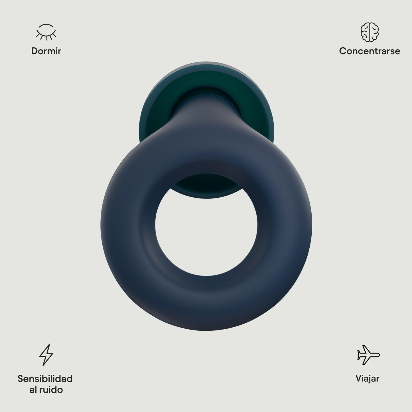 Loop Quiet Tapones para la reducción del ruido - Protección auditiva supersuave y reutilizable de silicona, para dormir y combatir la sensibilidad al ruido - 8 almohadillas en XS/S/M/L - SNR 26dB