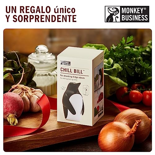 Desodorante de nevera Chill Bill | Lindo desodorante de nevera | Eliminador de olores de nevera | Divertidos artilugios de cocina | Eliminador de olores de nevera con bicarbonato | por Monkey Business